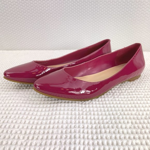 COLE HAAN fuschia slip on low heel flats - like new!  SZ 8 - Picture 3 of 15